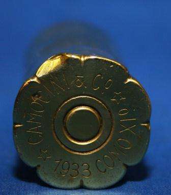 1933 CAMOCINI & CO, COMO X1, ITALIAN BRASS SIGNAL FLARE CARTRIDGE CASE