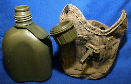 PATTERN 70 WATER BOTTLE (Canteen), & POUCH, 1 litre. SADF-Army