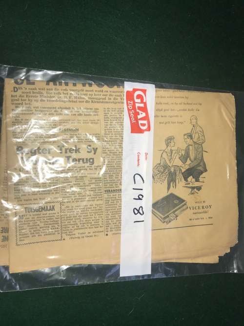 DIE VADERLAND NEWSPAPER- 26 MAY 1954