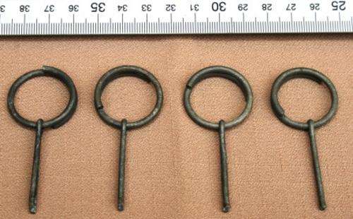 SADF- Army-Smoke Grenade Pin's, Â±1980, 4 off