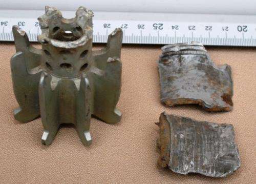 60mm Mortar Shrapnel & Tail Fin, Circa 1987, SADF- Army