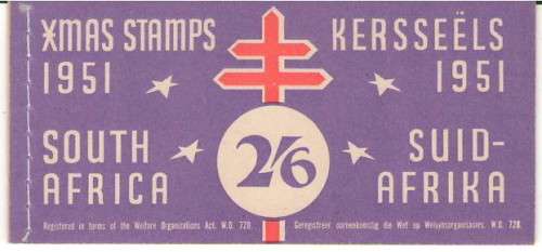 1951 2/6 CHRISTMAS BOOKLET COMPLETE NB NO VALUE ON THE PANES