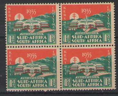 CHRISTMAS STAMPS 1935 UMM BLOCK OF 4
