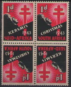 CHRISTMAS STAMPS 1943 UMM TETE BECHE BLOCK OF4