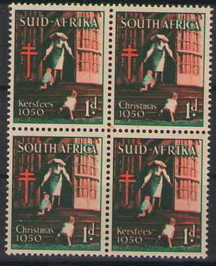 CHRISTMAS STAMPS 1950 UMM BLOCK OF 4