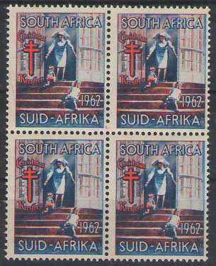 CHRISTMAS STAMPS 1962 UMM BLOCK OF 4