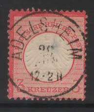 GERMAN EMPIRE 1872 3K SMALL SHIELD VFU CV R250