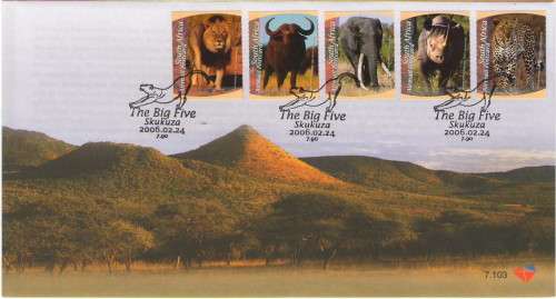 FDC 7.103 BIG 5 7TH SERIES FDC AS ISSUED