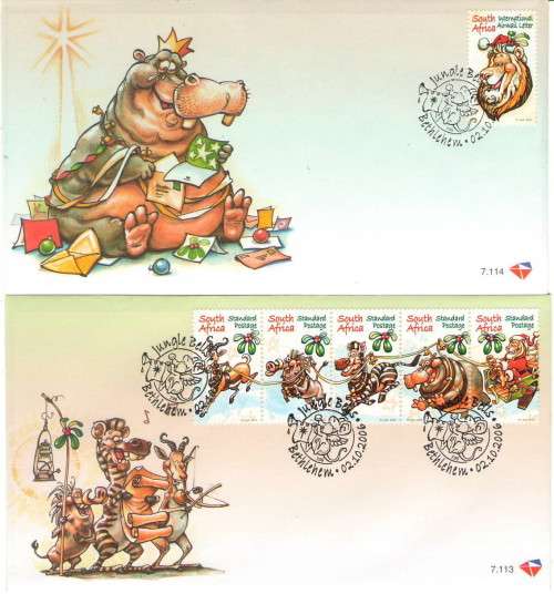7.113 & 7.114 CHRISTMAS 2006 7TH SERIES FDC AS ISSUED