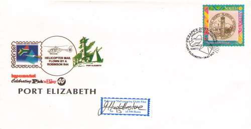 FDC HELICOPTER FLIGHT SIGNED AND NUMBERED
