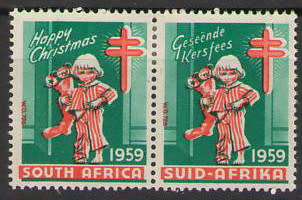 CHRISTMAS STAMPS 1959 PAIR UMM