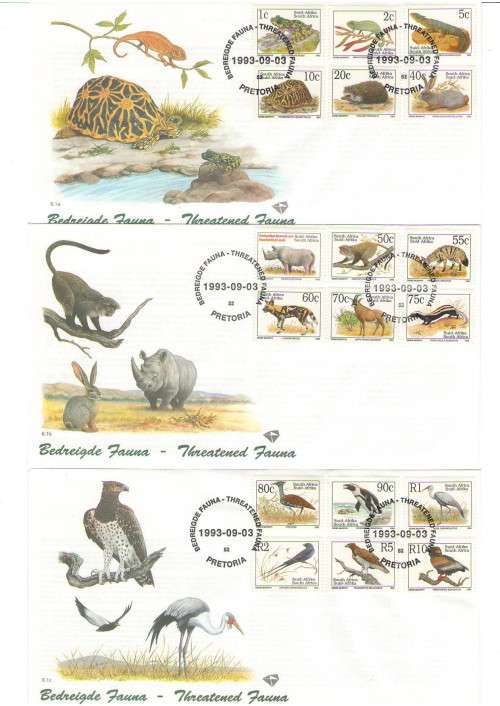 FDC 6TH SERIES 6.1A , B & C  DEFINITIVE ISSUE