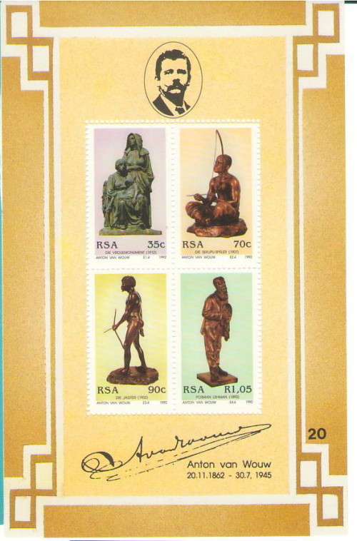 789 ANTON VAN WOUW MINIATURE SHEET NO 20 UMM
