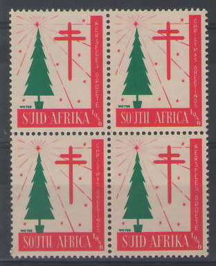 CHRISTMAS STAMPS 1956 UMM BLOCK OF 4
