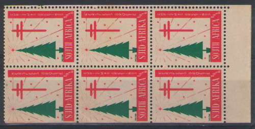 CHRISTMAS STAMPS 1956 UMM BOOKLET PANE OF 6