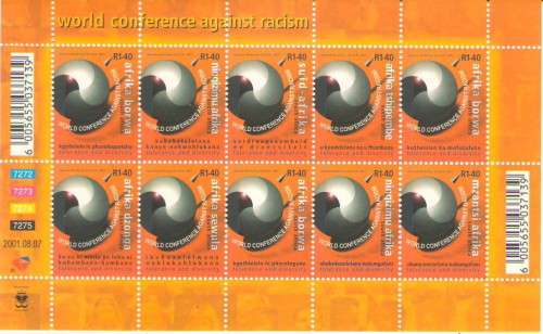 1422-1431 WORLD CONF AGAINST RACISM FULL SHEET UMM