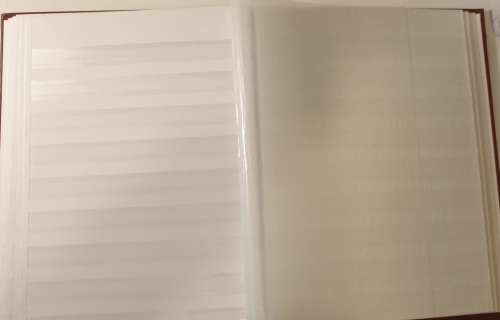 STOCKBOOK IMPERIAL 10 DOUBLE SIDED PAGES IN ALMOST NEW CONDITION