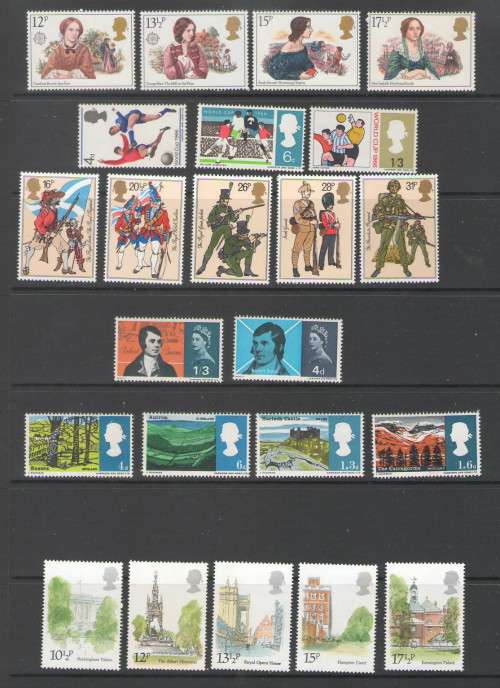 GREAT BRITAIN 1966-1983 6X UMM SETS