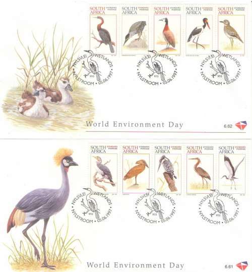 FDC 6TH SERIES 6.61 AND 6.62 WATERBIRDS