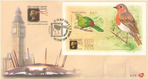 FDC 6TH SERIES 6.115 LONDON STAMP SHOW 2000