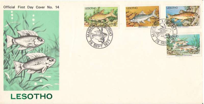 FISH OF LESOTHO ON FDC