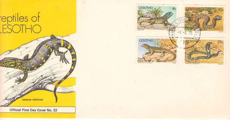 REPTILES OF LESOTHO ON FDC