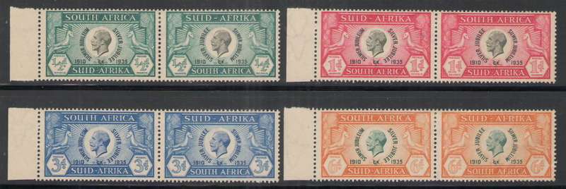 SILVER JUBILEE 1935 FULL SET WITH GASH UNDER EAR VARIETY ON ALL PAIRS
