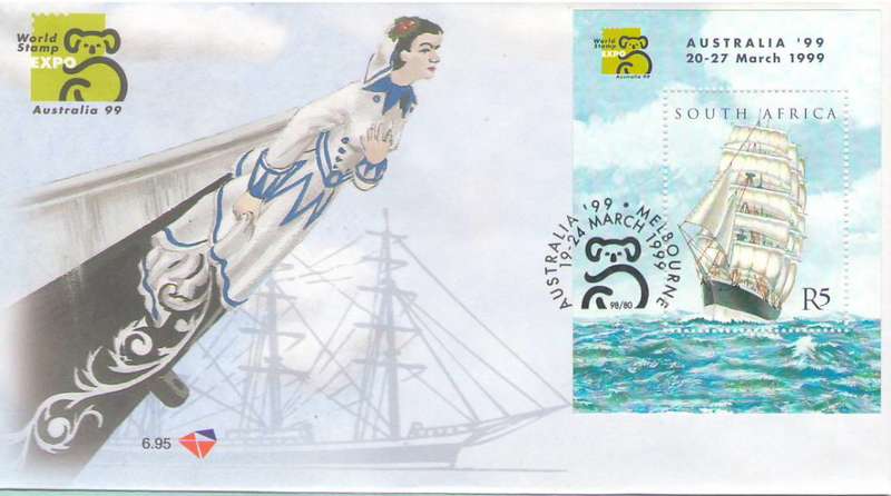 FDC 6TH SERIES 6.95 AUSTRALIA WORLD STAMP EXPO
