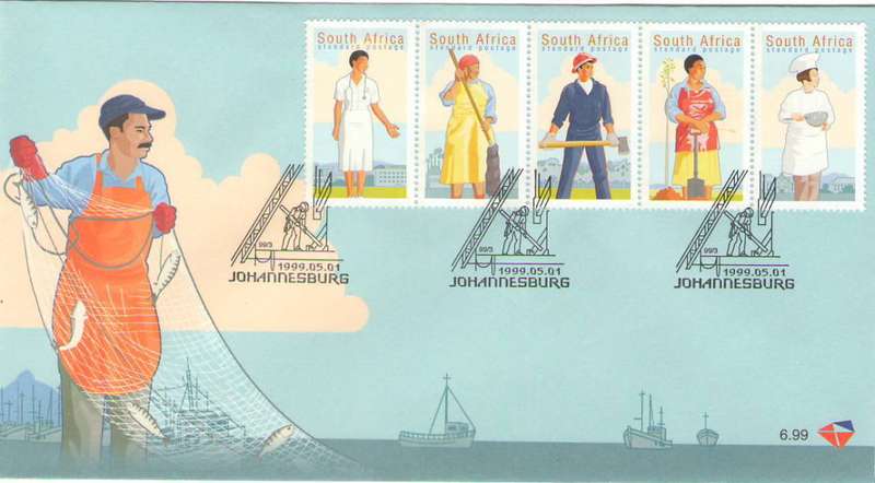 FDC 6TH SERIES 6.99 WORKERS DAY