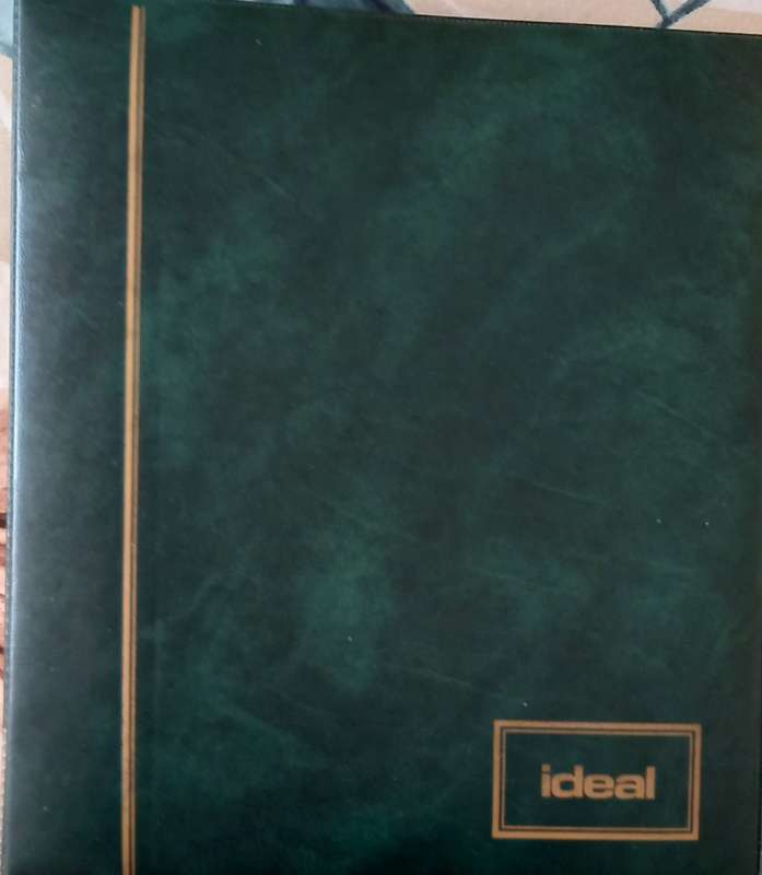 STOCKBOOK IDEAL GREEN 15 DOUBLE SIDE PAGES IE 30 PAGES SEE BELOW