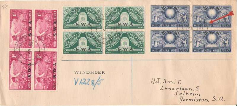 SWA FDC VOORTREKKER INAUG WITH VARIETY SEE BELOW