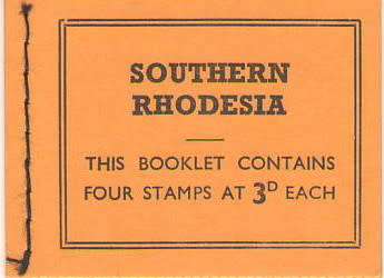 BOOKLET SOUTHERN RHODESIA 4X3D STAMPS 1964 COMPLETE UNUSED