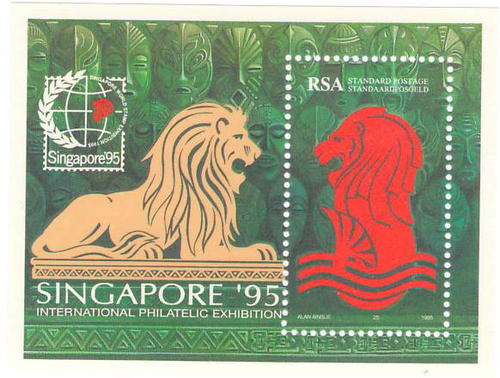912 SINGAPORE STAMP EXPO MINIATURE SHEET UMM