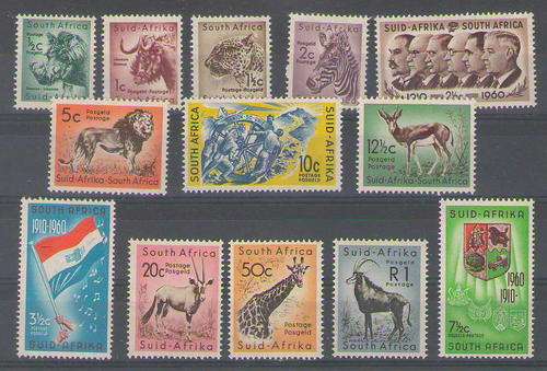 1961 DECIMAL ANIMAL DEFINITIVES FULL SET UMM