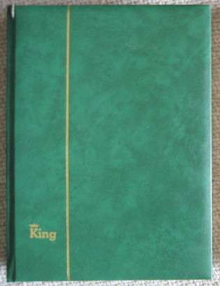 STOCKBOOK KING 32 DOUBLE SIDED PAGES FAIR CONDITION
