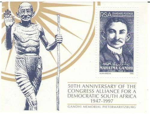 1032 GHANDI MINIATURE SHEET UMM