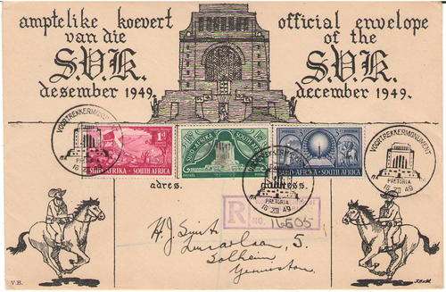 VOORTREKKER INAUGURATION FDC GOOD CONDITION