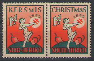 SOUTH AFRICA CHRISTMAS STAMPS 1939 UMM