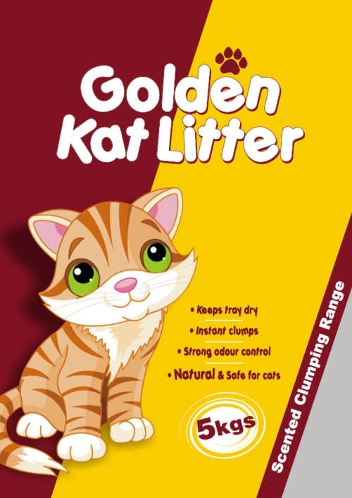 BLACK FRIDAY 5kg Golden Kat Litter Lemon Scent