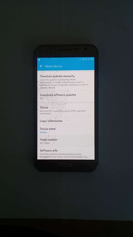 Galaxy J7 16GB - Cracked Screen