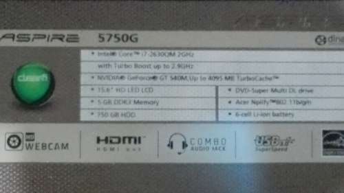 Acer 5750 G