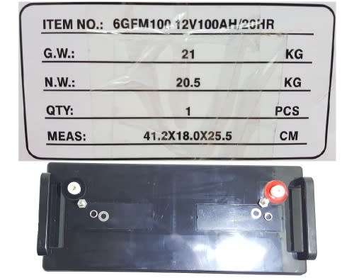 2000W Inverter 100Ah Deep Cycle Solar Battery Combo