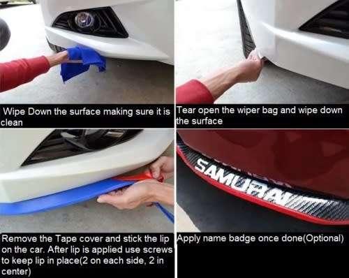 Samurai Rubber Lip ProtectorRubber Lip fits most cars - 2.5m