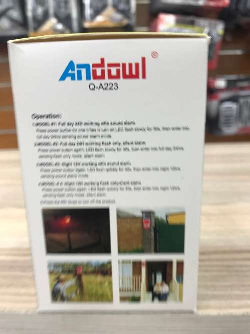 Solar Sound & Light Alarm Motion Sensor