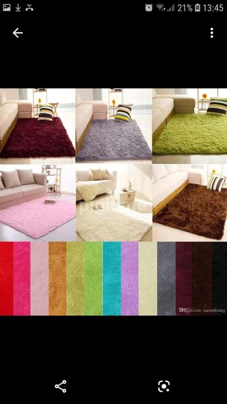 Fluffy carpet