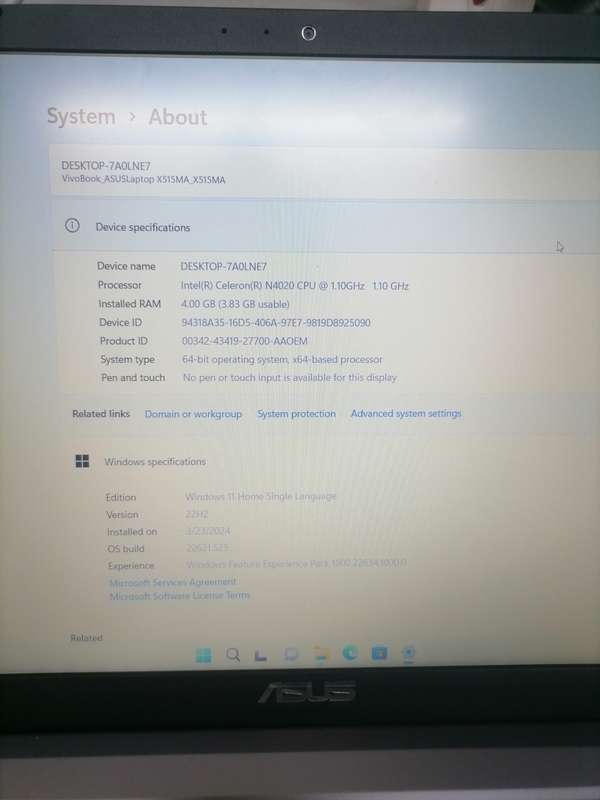 Asus X515M laptop
