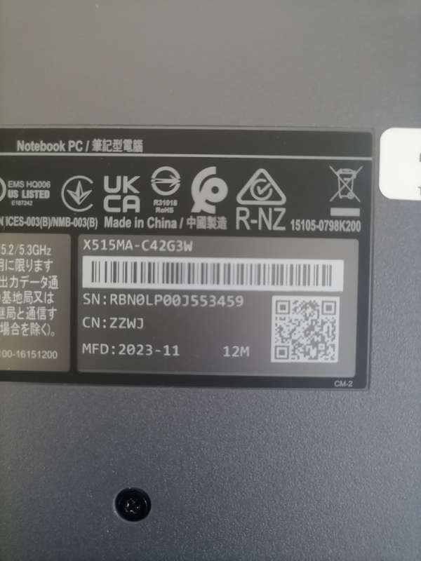 Asus X515M laptop
