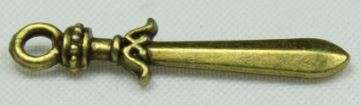 Armour of God Sword Charm Bronze