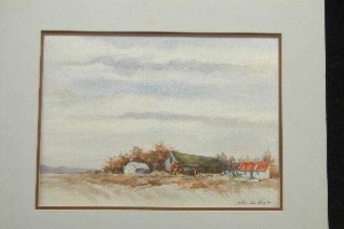 Landscape by H van den Berg - wcol on board 260 x 360mm / 400 x 500mm