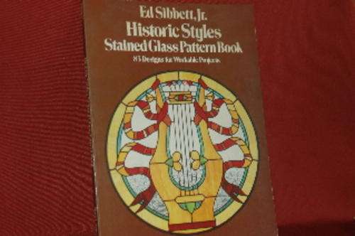 Stained Glass Pattern Book. 83 designs. Historic styles.  Good cond.